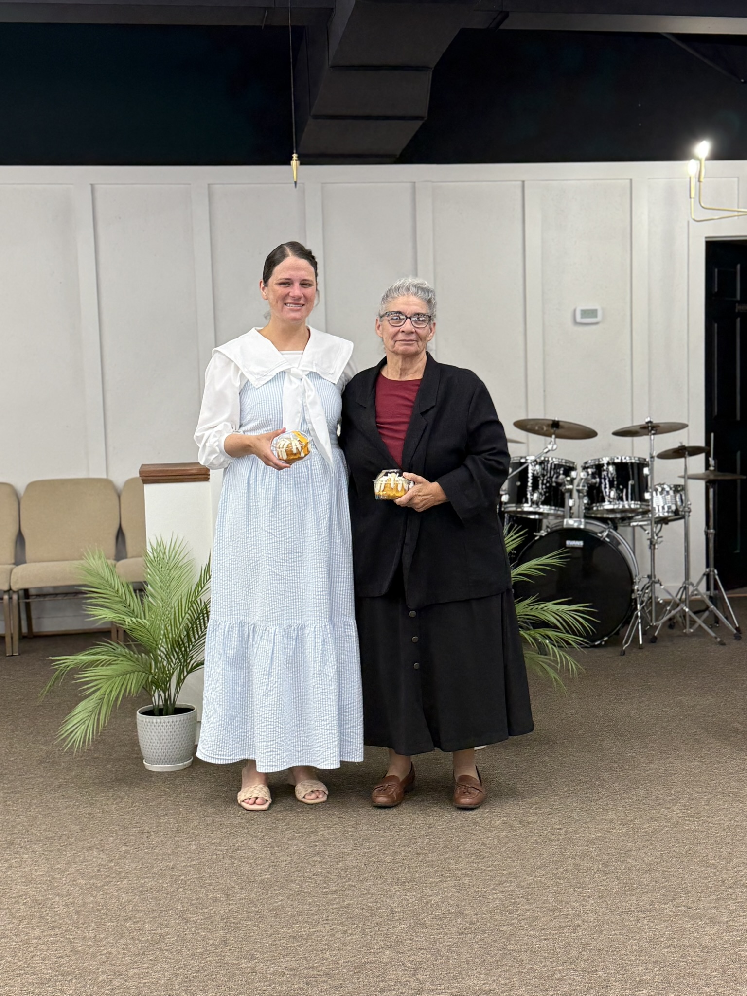 Church members fellowshipping together